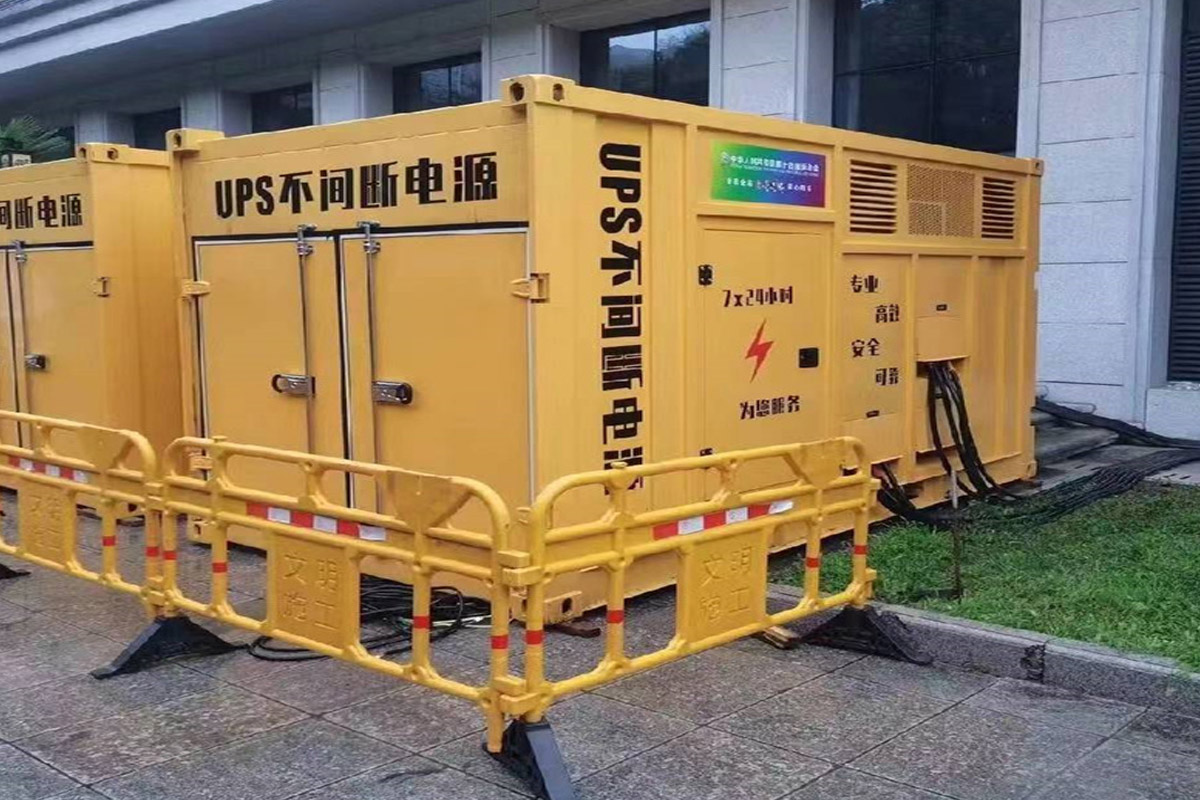 彭泽发电机租赁施工现场