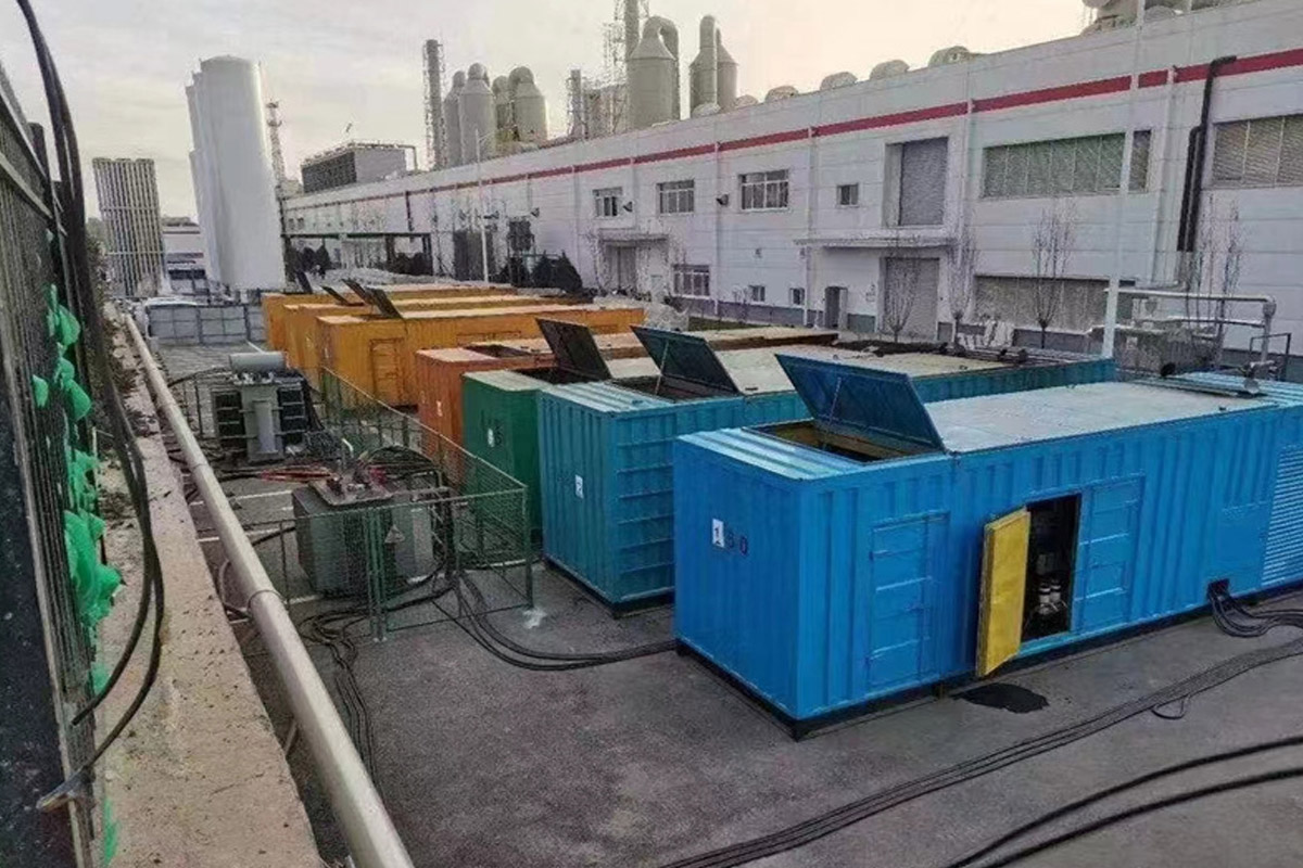 彭泽发电机租赁施工现场